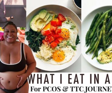 WHAT I EAT IN A DAY TO LOSE WEIGHT FOR PCOS & TTC JOURNEY (WEIGH-IN DAY) 100lb WEIGHT LOSS JOURNEY