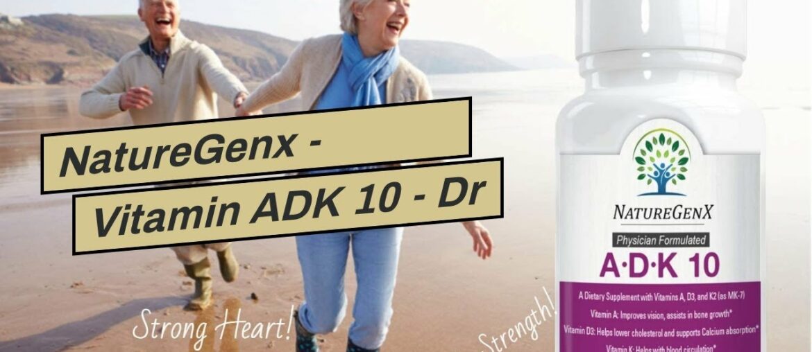 NatureGenx - Vitamin ADK 10 - Dr Formulated, Double Strength 10000 iu, High Potency Vitamins A,...