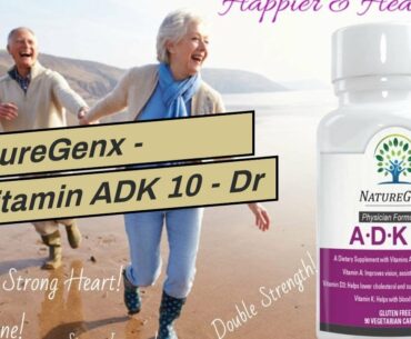 NatureGenx - Vitamin ADK 10 - Dr Formulated, Double Strength 10000 iu, High Potency Vitamins A,...