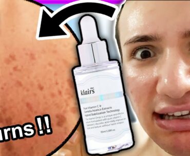 I tried Klairs FRESHLY JUICED VITAMIN DROP Vitamin C Serum for ONE WEEK!! (she's useless yall)