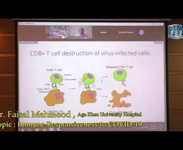 Topic : Immune Responsiveness to COVID-19 , Dr. Faisal Mehmood