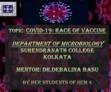 Covid-19: Race of Vaccine | Microbiology Department | September 13, 2020