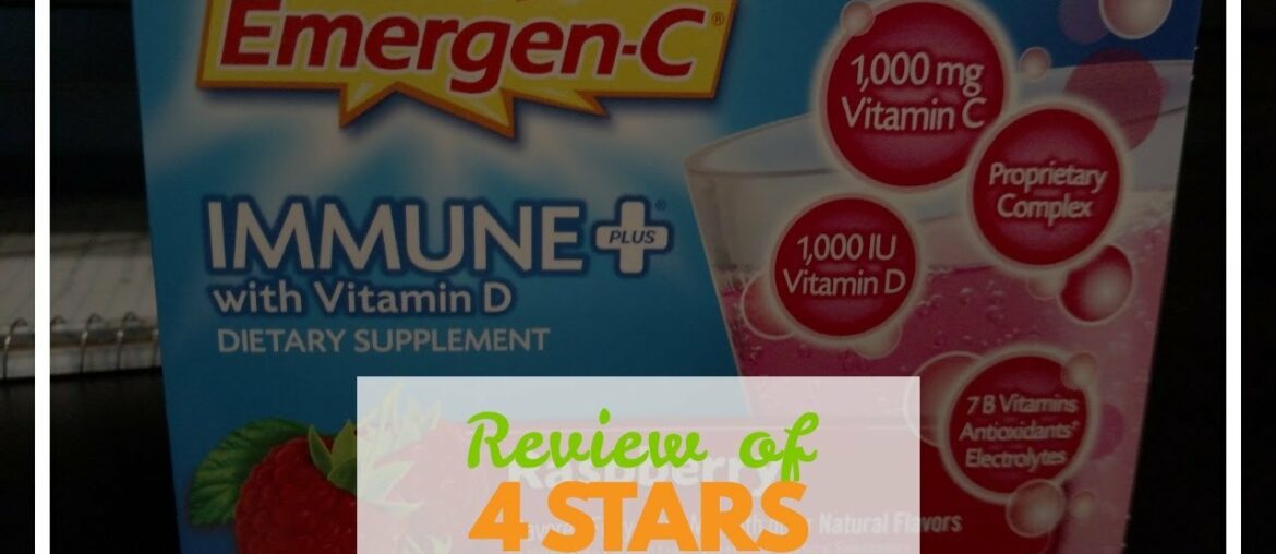 Review of Emer'gen-C Alacer Immune+ with Vitamin D (Raspberry Flavor, 30-Count 0.32 Oz. Packets...