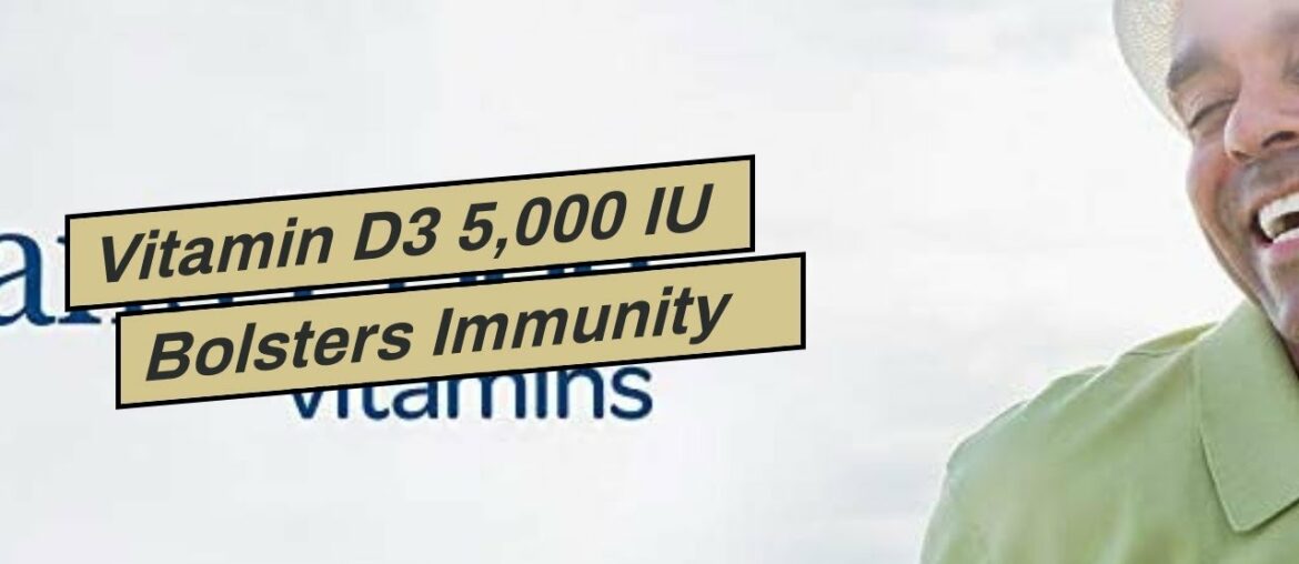 Vitamin D3 5,000 IU Bolsters Immunity by Puritan's Pride for Immune System Support and Healthy...