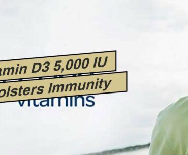 Vitamin D3 5,000 IU Bolsters Immunity by Puritan's Pride for Immune System Support and Healthy...