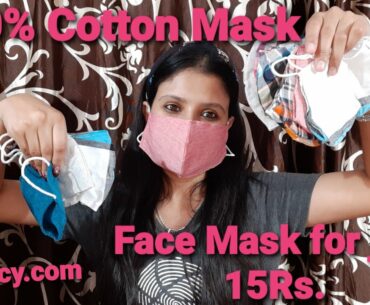 100% Cotton 2 Layer Face Mask in just 15 Rs. || Yoocy|| Face mask to prevent Covid 19|| Anitadhiman