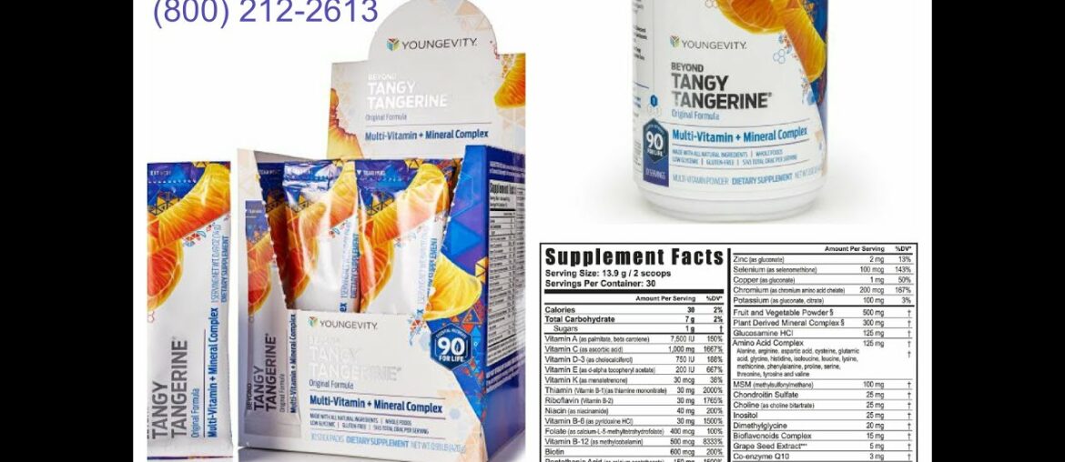 Multi-Vitamin and Mineral Product Tangy Tangerine