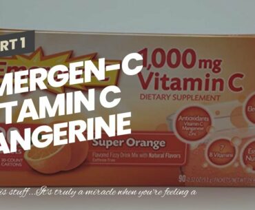 Emergen-C Vitamin C Tangerine Flavored Drink Mix 30 Packets, 0.33 oz