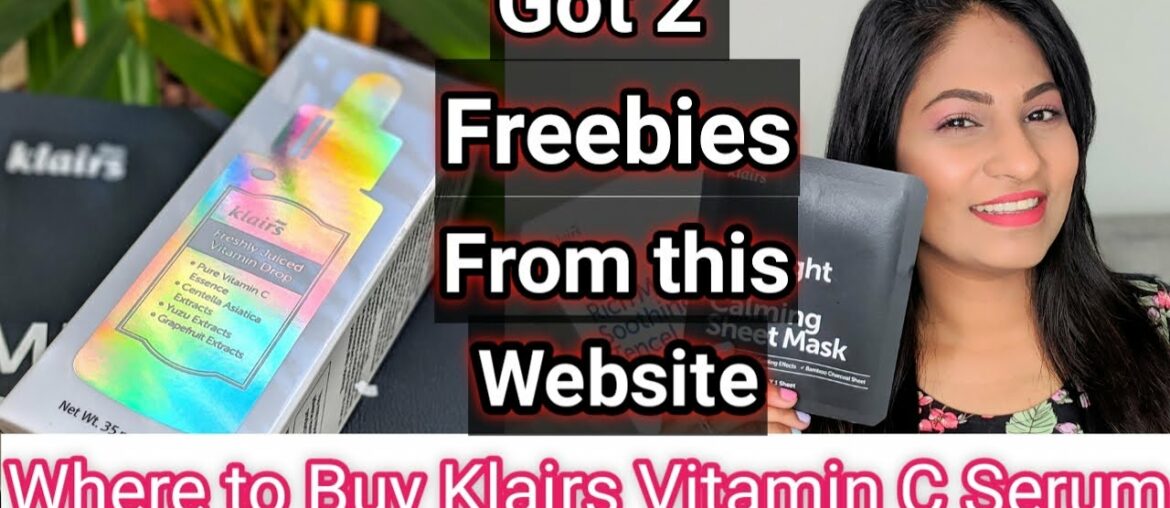 I got FREEBIES with klairs VITAMIN C SERUM on THIS WEBSITE | Where to buy Klairs Vitamin C Serum ??