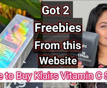 I got FREEBIES with klairs VITAMIN C SERUM on THIS WEBSITE | Where to buy Klairs Vitamin C Serum ??