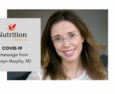 A message on COVID-19 from Registered Dietitian, Tamzyn Murphy