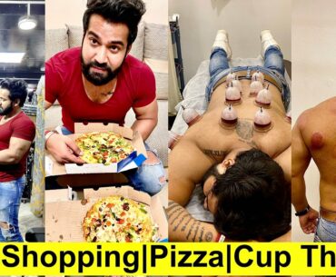 Cupping (HIZAMA) Therapy||Pizza||Gym Shopping