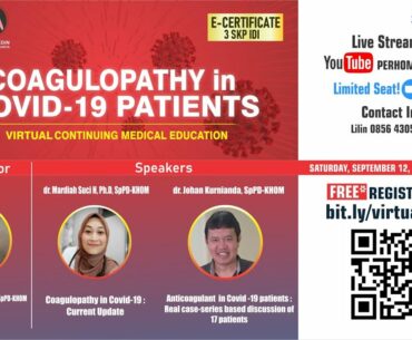 VIRTUAL CME 8: COAGULOPATHY IN COVID-19 PATIENTS