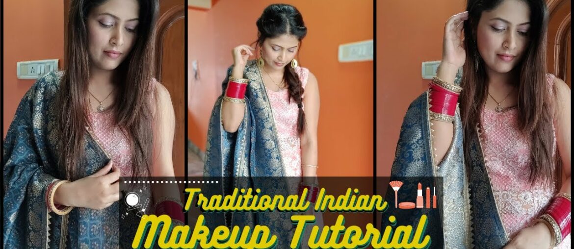 Step-By-Step Traditional Indian Makeup Tutorial | NO CONTOUR NO EYELINER NO FAKE LASHES