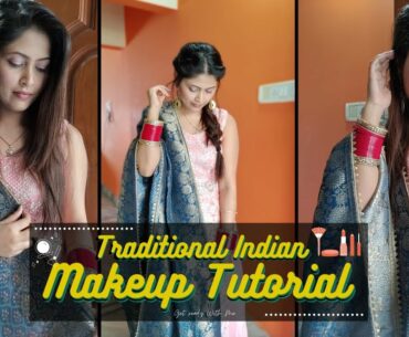 Step-By-Step Traditional Indian Makeup Tutorial | NO CONTOUR NO EYELINER NO FAKE LASHES