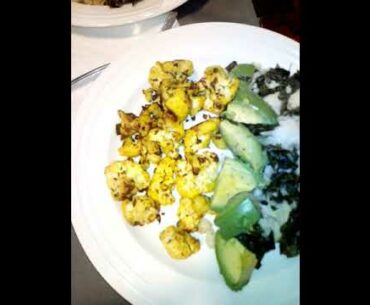 Organic Cauliflower and Kale dinner full of natural vitamins that boost the immune system.