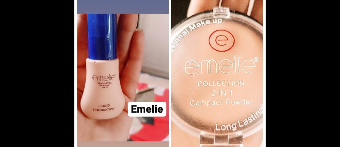 Best Foundation Emelie Vitamin E&A Waterproof spf 25 Emelie 2 IN 1 Compact Powder