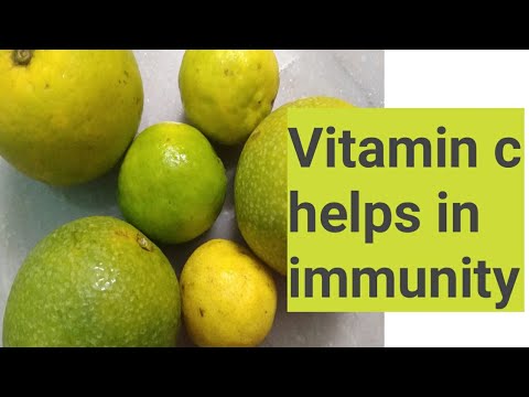 Vitamin c  helps in immunity