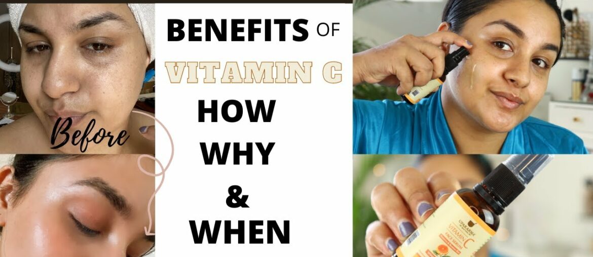 Reducing DARK SPOTS with VITAMIN C SERUM in 5 days | BENEFITS & DEMO||UPAKARMA AYURVEDIC VIT C SERUM