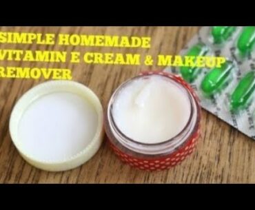 Home made vitamin E whitening cream/Home made day & night cream for fairness, glowing, skin.