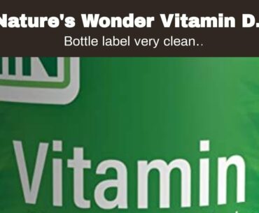 Nature's Wonder Vitamin D3 50mcg (2000IU) Soft Gels, 250 Count