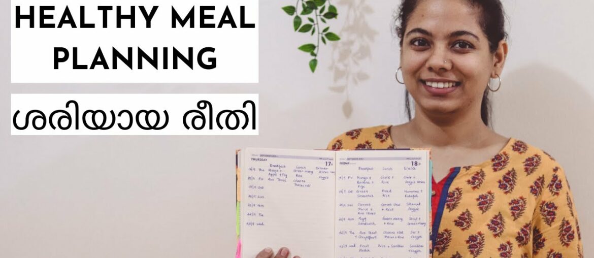 Meal Planning for Beginners Healthy Lifestyle With Nutrition Chart