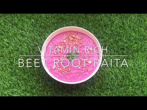 Vitamin rich Beet root Raita