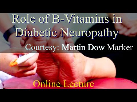 Role of B-Vitamins in Diabetic Neuropathy | Lecture of Dr. Sohail Ahmad | Webinar: Martin Dow Marker