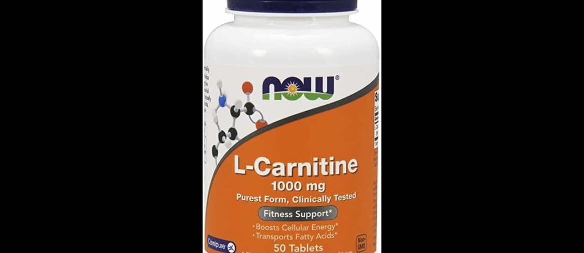 NOW Supplements, L-Carnitine 1,000 mg, Purest Form, Amino Acid, Fitness Support*, 100 Tablets