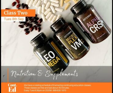 Continuing Ed Class #2 - Nutrition & Supplements