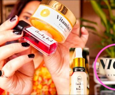 NICCI SKIN CARE Products Review | Cheek and Lip Tint | Lashes and Brows Growth Oil | Vitamin C  Gel