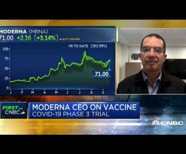 Moderna CEO: We expect to know if Covid-19 vaccine works in November