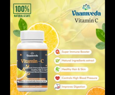 Vaamveda Vitamin C Immunity Booster Tablets I Ascorbic Acid Tablet 500 mg I Antioxidant Tablets