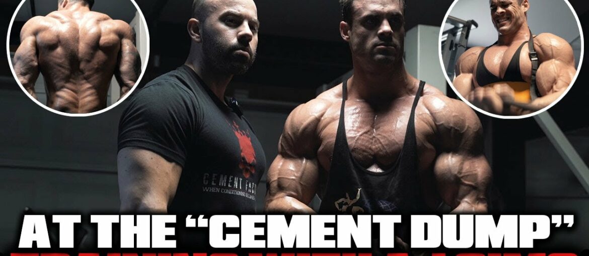 LOGAN FRANKLIN TRAINING AT THE CEMENT DUMP WITH AJ SIMS | GARAGE GYM WORKOUT