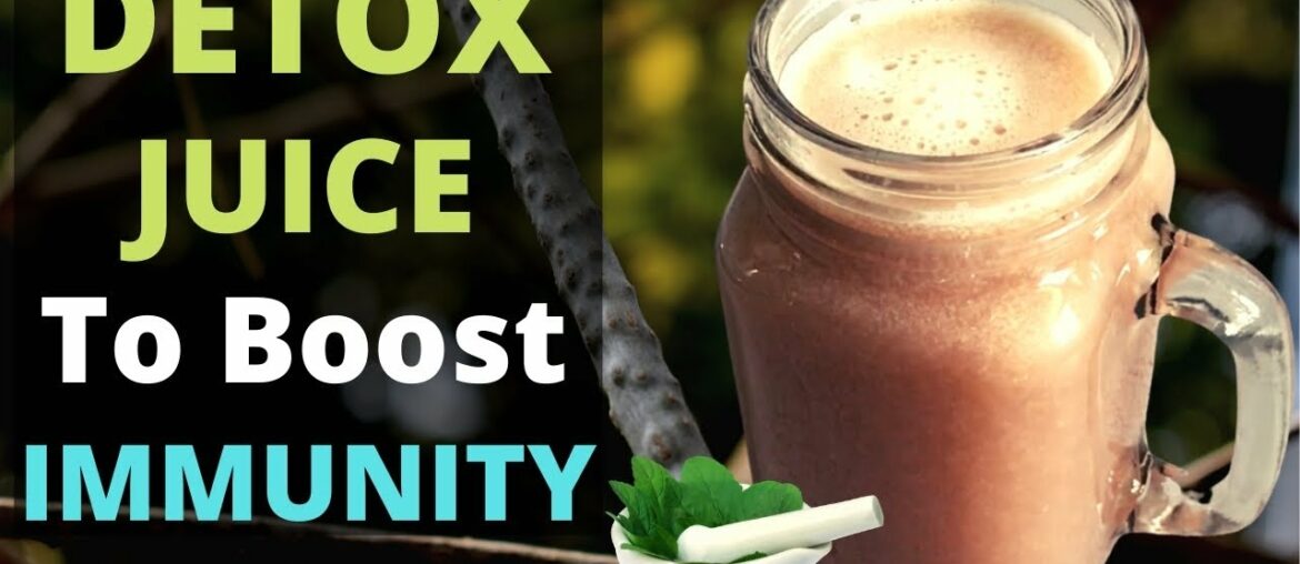 Best Detox Juice to Boost Immunity & Metabolism | How to Make Healthy Fruits Tulsi & Giloy Juice