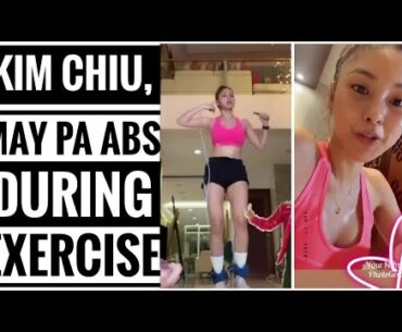 Kim Chiu shows her abs and Quarantine Exercise + Berocca Vitamins Drink