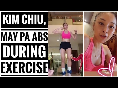 Kim Chiu shows her abs and Quarantine Exercise + Berocca Vitamins Drink