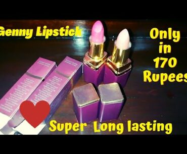 Genny Frost Matte Lipsticks | Super long Lasting | Matte Lipsticks With Vitamin E And Aloe Vera