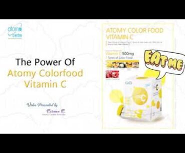 Atomy Vitamin C demonstration  What colour do you love? Colour Food Vitamin C!  #Atomy_India