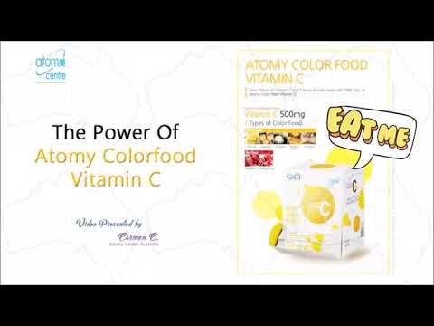 Atomy Vitamin C demonstration  What colour do you love? Colour Food Vitamin C!  #Atomy_India