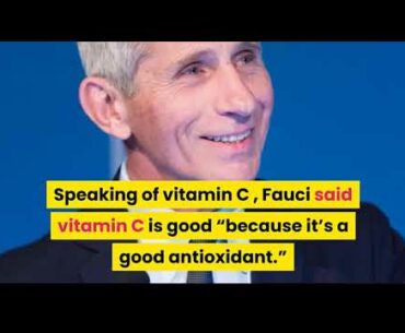 Dr. Fauci Admits To Taking Supplements To Help Immune System