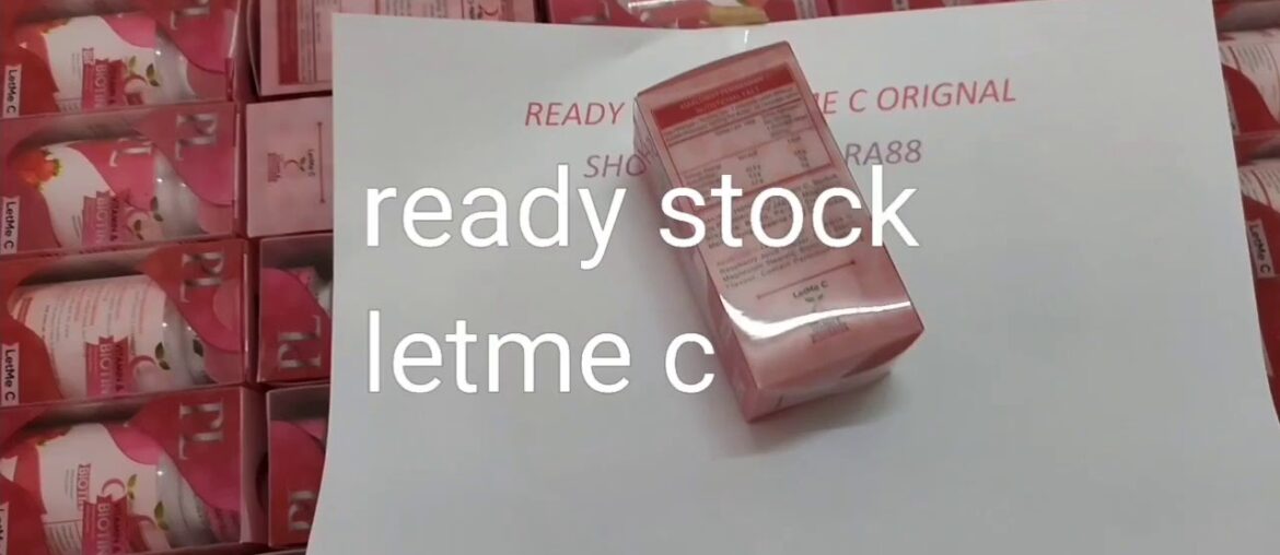 Ready stock letme c vitamin c by pink lady body perfection 100% original