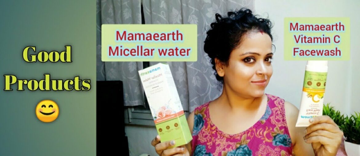#mamaearth #micellarwater #vitamincfacewash Mamaearth Micellar water & Vitamin C facewash Reveiw