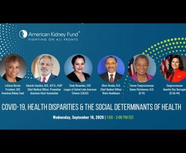 COVID-19, Health Disparities & The Social Determinants of Health