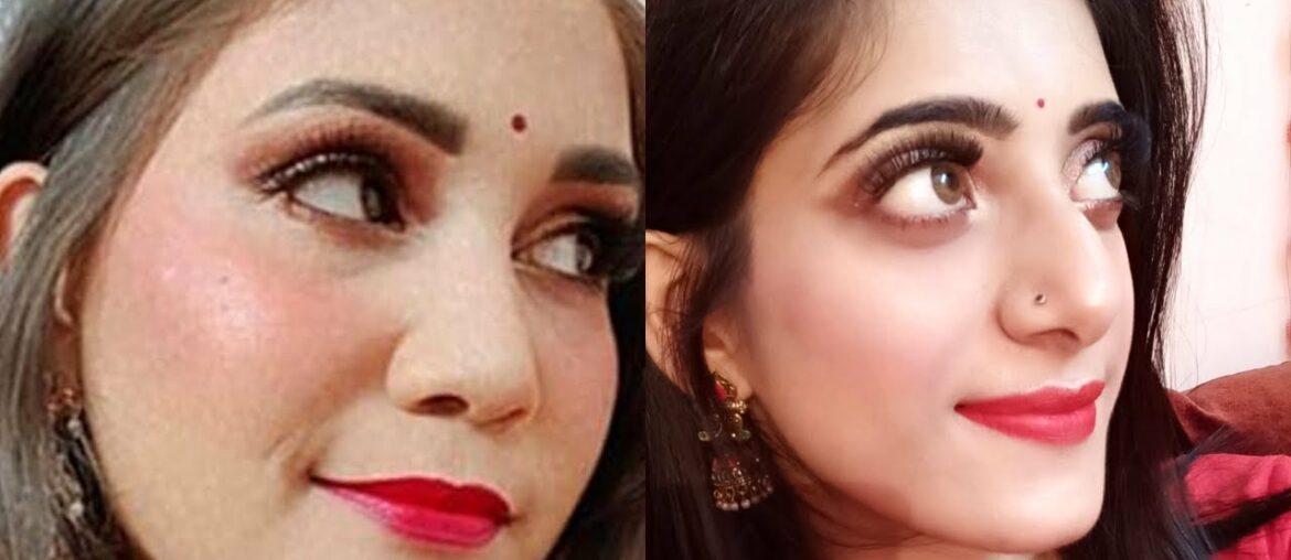 I Tried to recreate Nidhi Katiyar's makup look|| Nidhi katiyar inspired makeup look