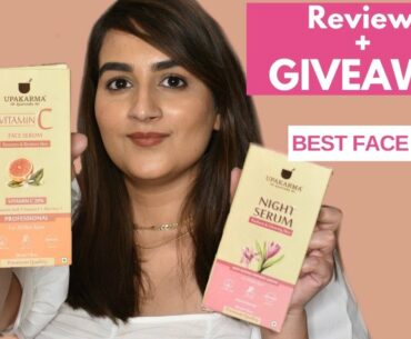 Must Have Vitamin C Serum | GIVEAWAY | Upakarma face Serum Benefits Result | Arshiya Choudhary