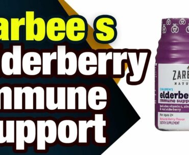 Zarbee's Naturals Children's Elderberry Immune S upport* with Vitamin C & Zinc, Natural Ber