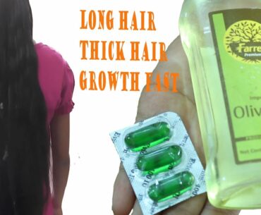 Use Vitamin E Oil For Double Hair Growth Faster, Get Long Hair Fast, thick Hair, stops hair breakage