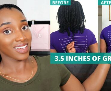 HOW I GREW 3.5 INCHES OF HAIR FAST!