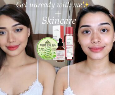 GOODBYE MAKEUP! GET UNREADY WITH ME + SKINCARE ROUTINE FOR GLOWING SKIN | Maria Selina